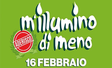 Iniziativa “M’Illumino di Meno “- Edizione 2023 – giovedì 16 febbraio