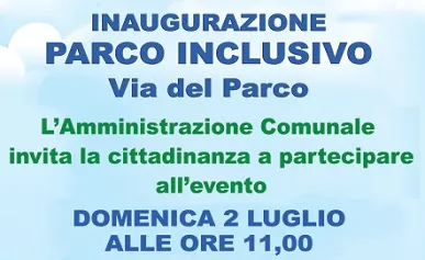 Inaugurazione parco inclusivo