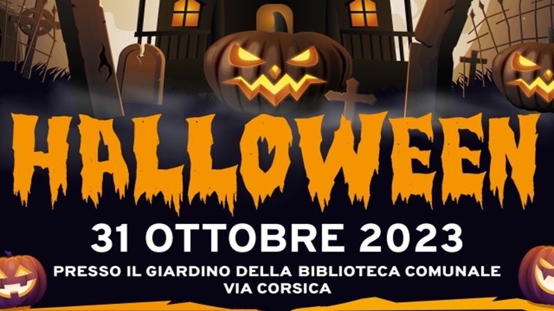 Festa di Halloween presso il giardino della Biblioteca, martedì 31 ottobre 2023